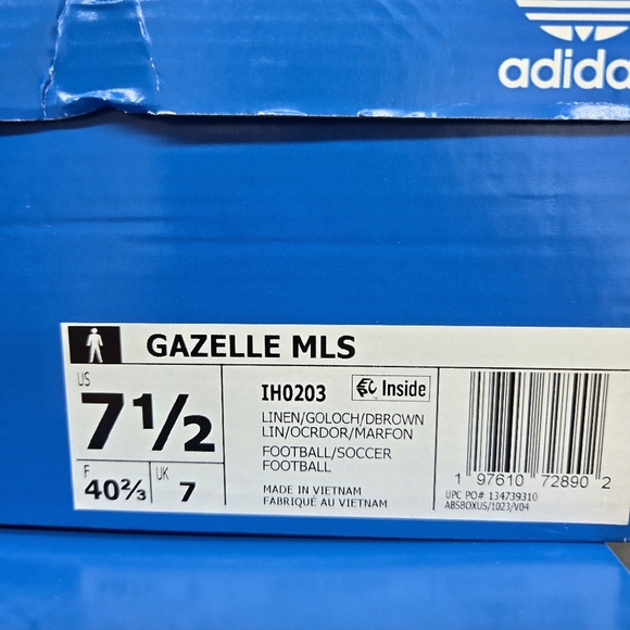 New Adidas LAFC Los Angeles FC MLS Gazelle Men's Shoes Size 7.5 - Picture 9 of 9
